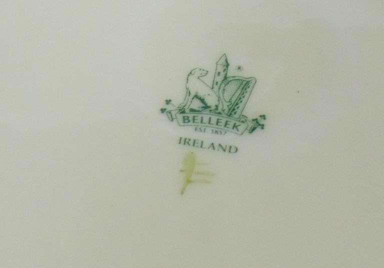 PAIR BELLEEK JARDINIERES