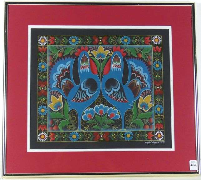 ANGELA MADSGAARD FOLK ART PAINTING