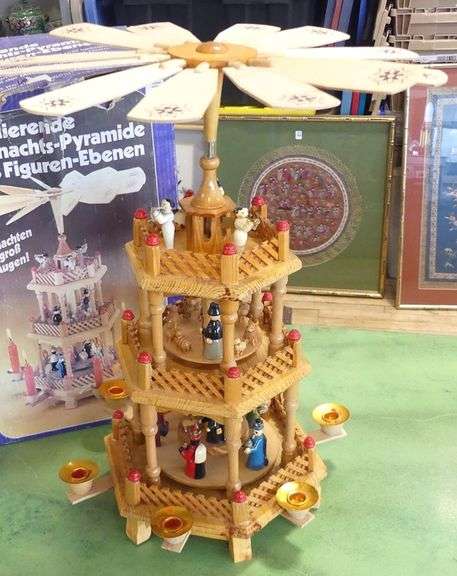 GERMAN WOODEN CHRISTMAS PYRAMID