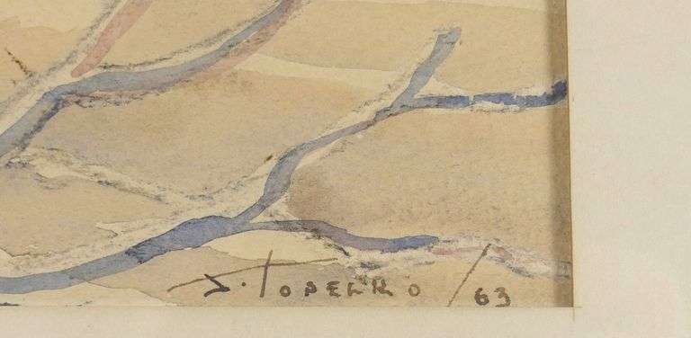 1963 CANADIAN SCHOOL WATERCOLOUR