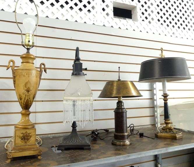 FOUR TABLE LAMPS