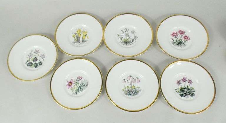 SET 6 CUPS & SAUCERS  & EXTRA SAUCER