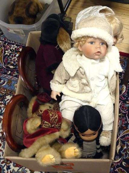DOLLS, PLUSH TOYS AND DOLL CHAIRS