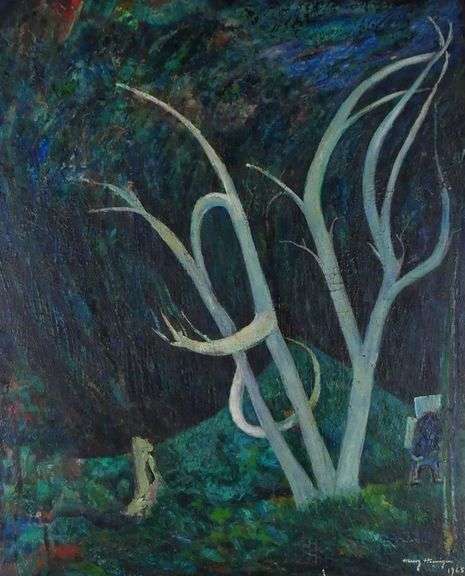 LARGE OIL BY HENRY HOENIGAN