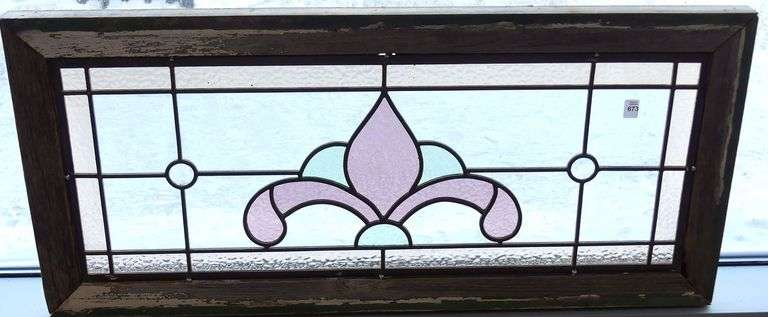 ANTIQUE STAINED GLASS WINDOW
