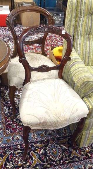 FOUR VICTORIAN SIDE CHAIRS