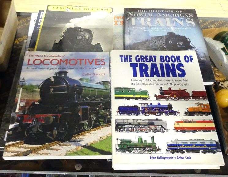 TEN HARDCOVER "TRAIN" BOOKS