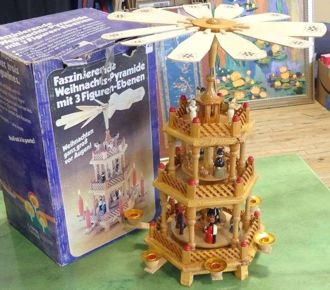 GERMAN WOODEN CHRISTMAS PYRAMID