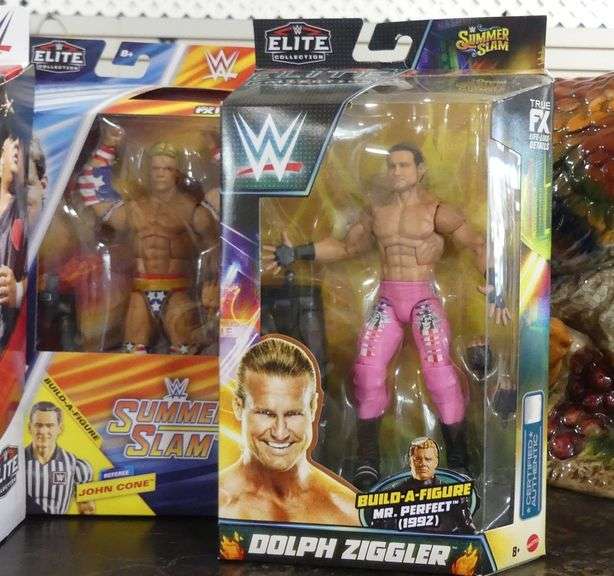 FIVE MATTEL WWE "ELITE" ACTION FIGURES