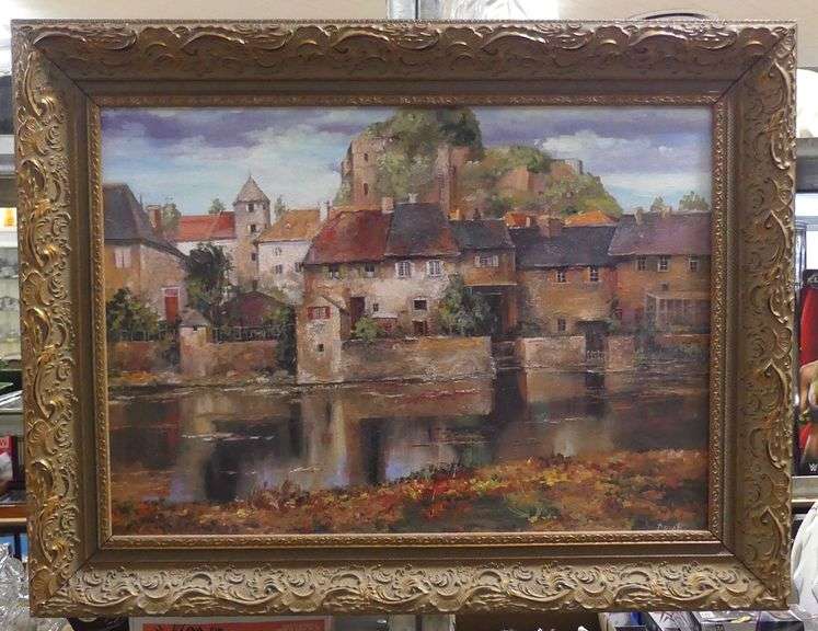 OIL PAINTING AND TEXTURED PRINT