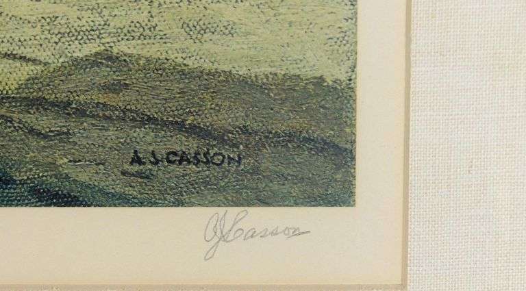 HAND-SIGNED A.J. CASSON PRINT