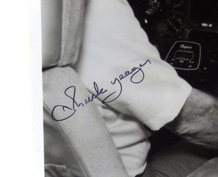 AUTOGRAPHED GENERAL CHARLES "CHUCK" YEAGER PHOTO