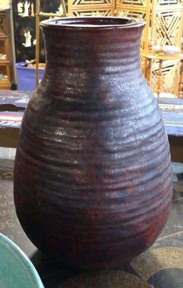 ART POTTERY VASE AND BOWL