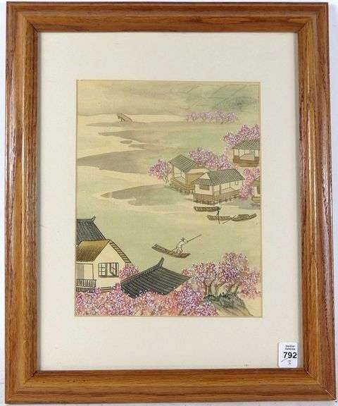 THREE ASIAN WATERCOLOURS