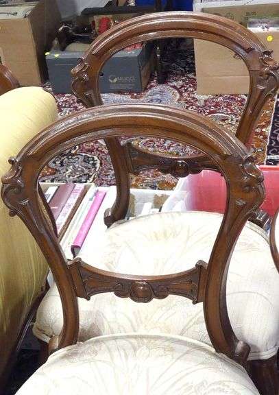 FOUR VICTORIAN SIDE CHAIRS