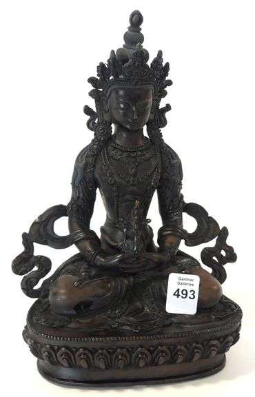 BRONZE "AMITABHA BUDDHA" SCULPTURE