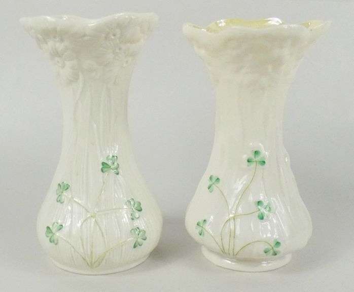5 BELLEEK VASES