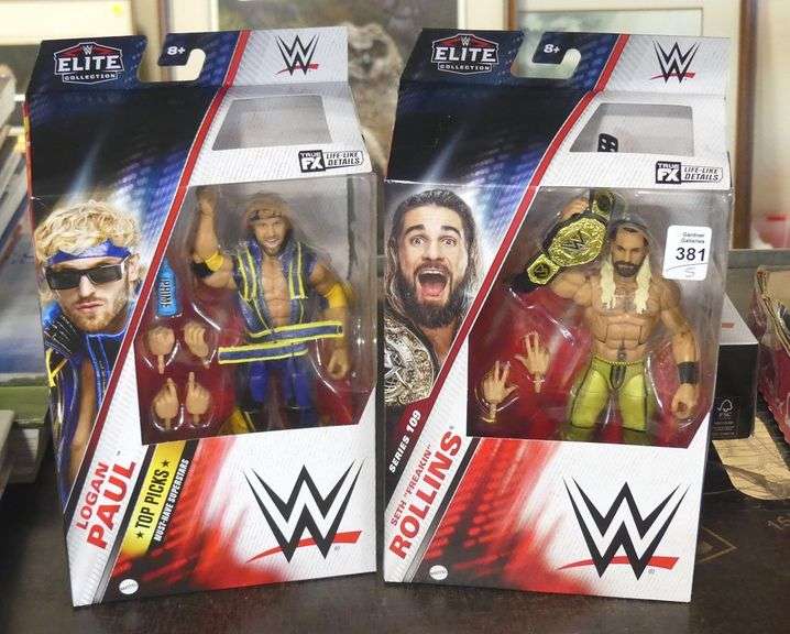 FIVE MATTEL WWE ACTION FIGURES