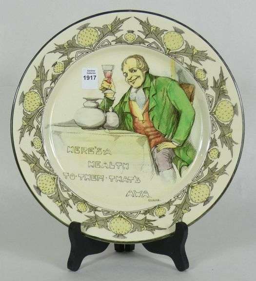 ROYAL DOULTON BURNS PLATE