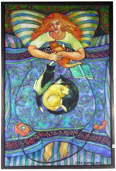 LARGE SCALE LORIE SCHINKO OIL ON CANVAS