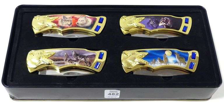 CASED "WOLF" JACKKNIFE SET