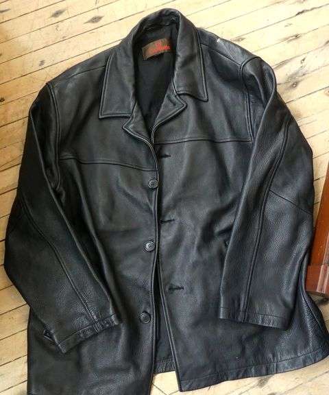 TWO MEN'S LEATHER COATS