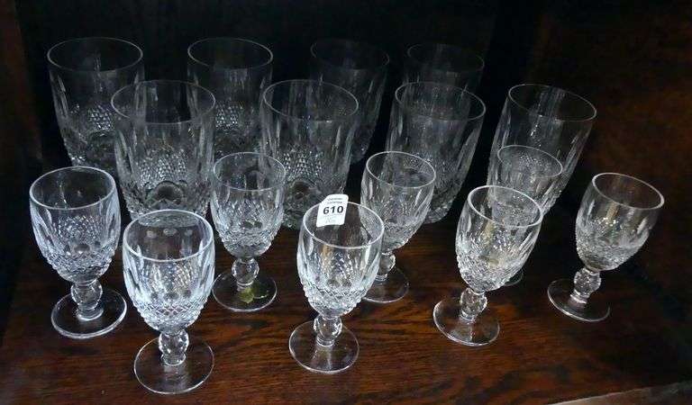 WATERFORD "COLLEEN" TUMBLERS AND SHERRIES