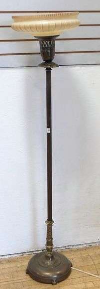 ANTIQUE TORCHIERE LAMP