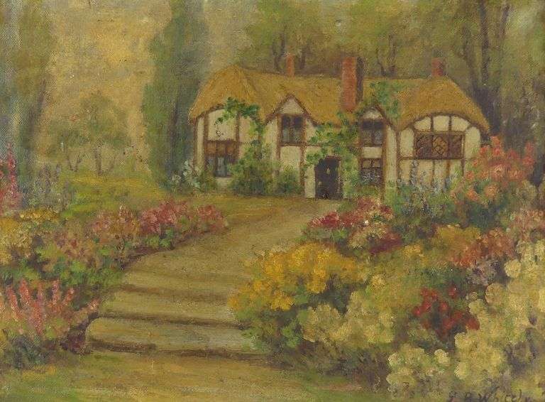 ENGLISH OIL IN TRAMP ART FRAME