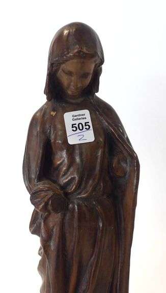 TWO RELIGIOUS SCULPTURES