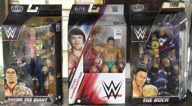FIVE MATTEL WWE "ELITE" ACTION FIGURES