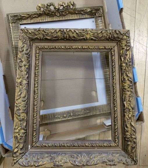 THREE SMALL GILTWOOD FRAMES