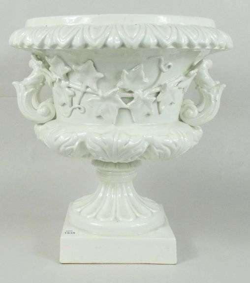 FAIENCE URN OR PLANTER