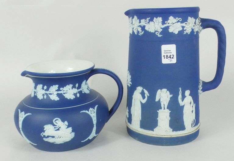 TWO WEDGWOOD PITCHERS