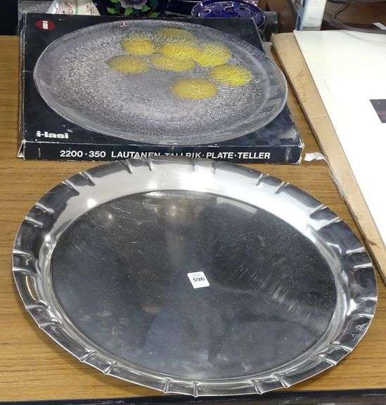 TWO SCANDINAVIAN SERVING TRAYS