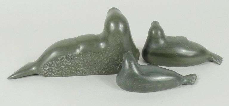 3 INUIT STONE CARVINGS