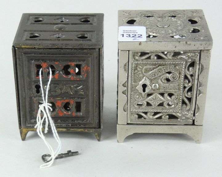 2 J. E. STEVENS ANTIQUE BANKS