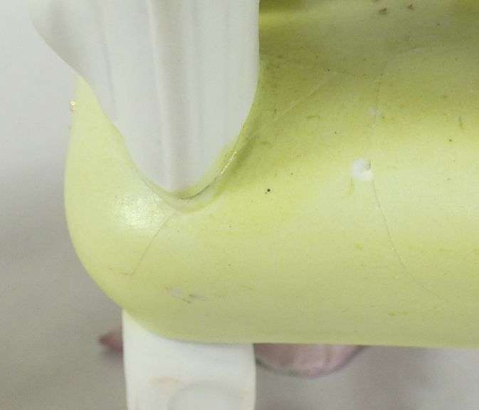 PAIR BISQUE PORCELAIN ORNAMENTS