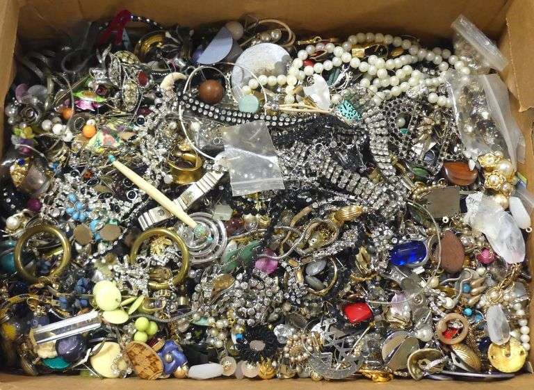 BOX OF FASHION JEWELLERY