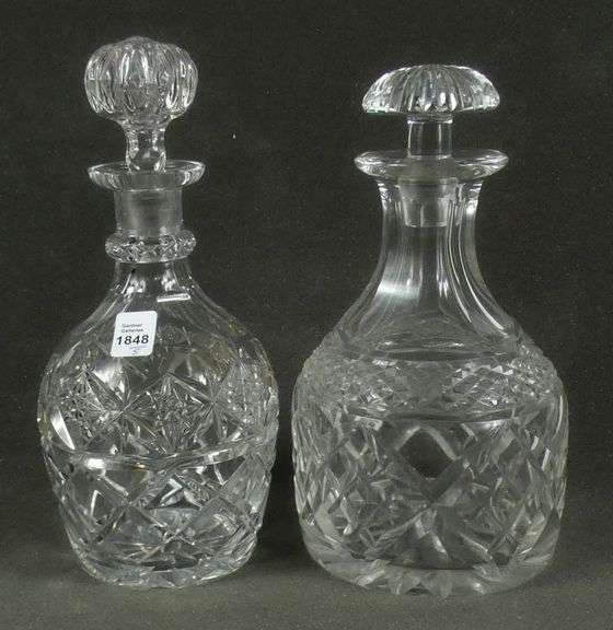5 CRYSTAL DECANTERS