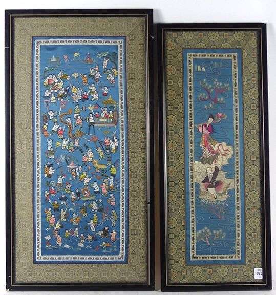 PAIR CHINESE TEXTILES