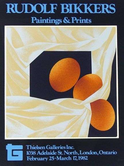 RUDOLF BIKKERS EXHIBITION POSTER