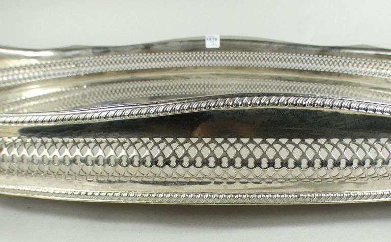 TWO LARGE OVAL TRAYS