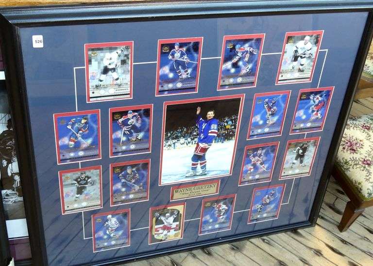THREE FRAMED HOCKEY PRINTS