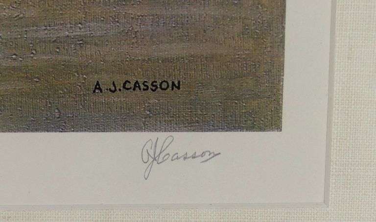 HAND-SIGNED A.J. CASSON PRINT