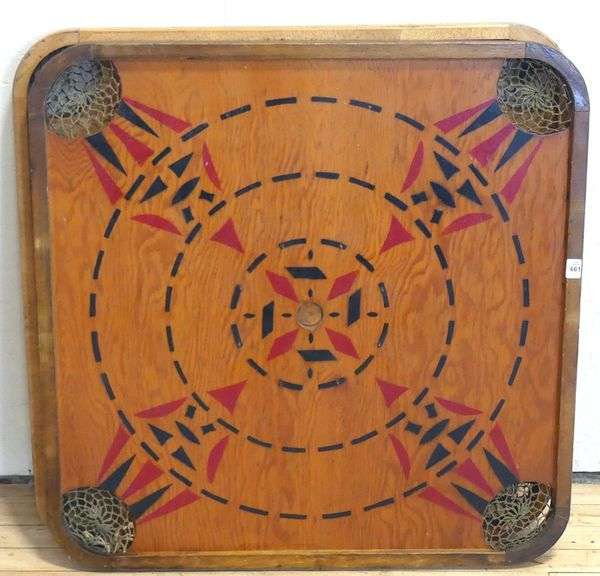 TWO VINTAGE WOODEN GAME BOARDS