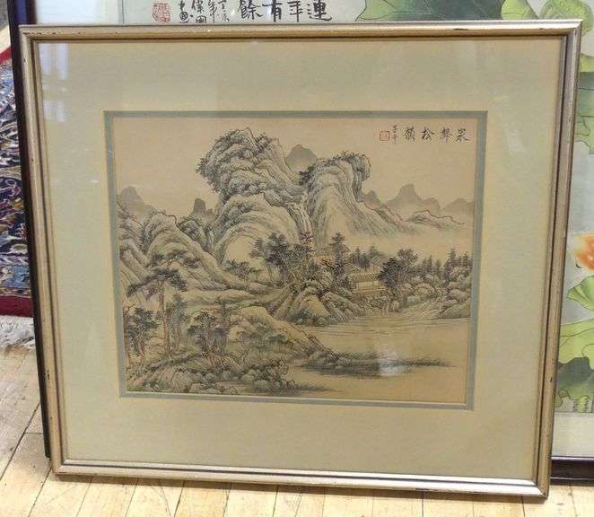 TWO FRAMED CHINESE PRINTS