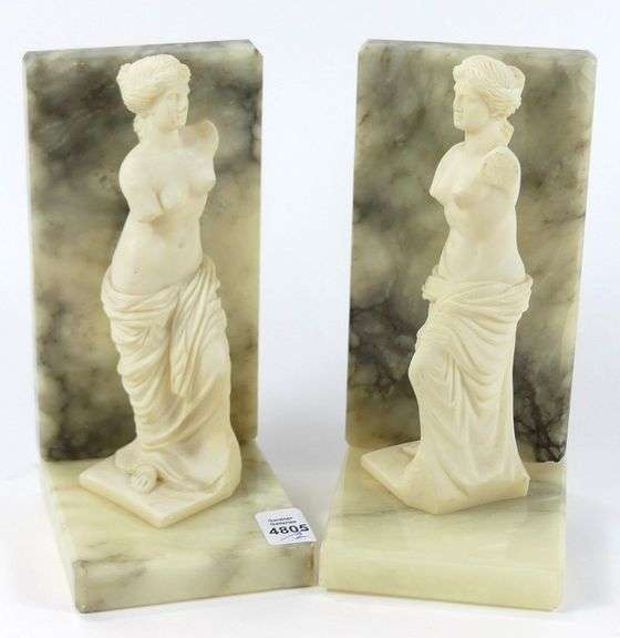 PAIR FIGURAL BOOKENDS