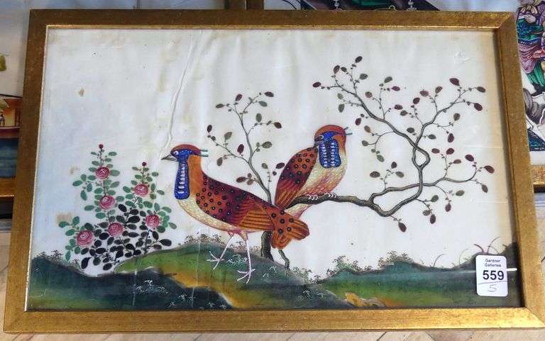 FIVE FRAMED CHINESE WATERCOLOURS