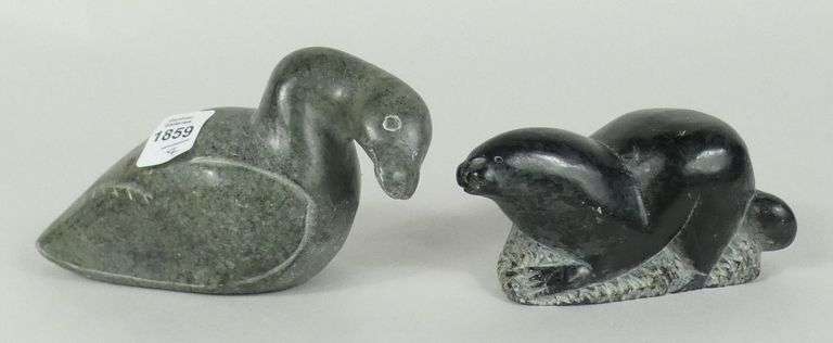 4 INUIT STONE CARVINGS